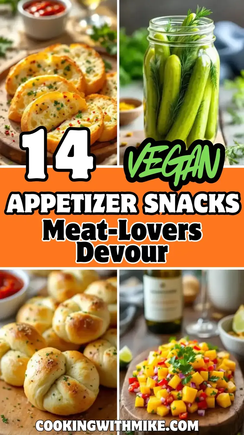 14 Vegan Appetizer Snacks Meat Lovers Devour 810x1440 1